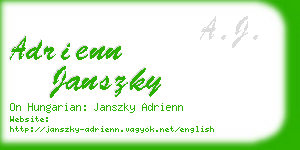 adrienn janszky business card